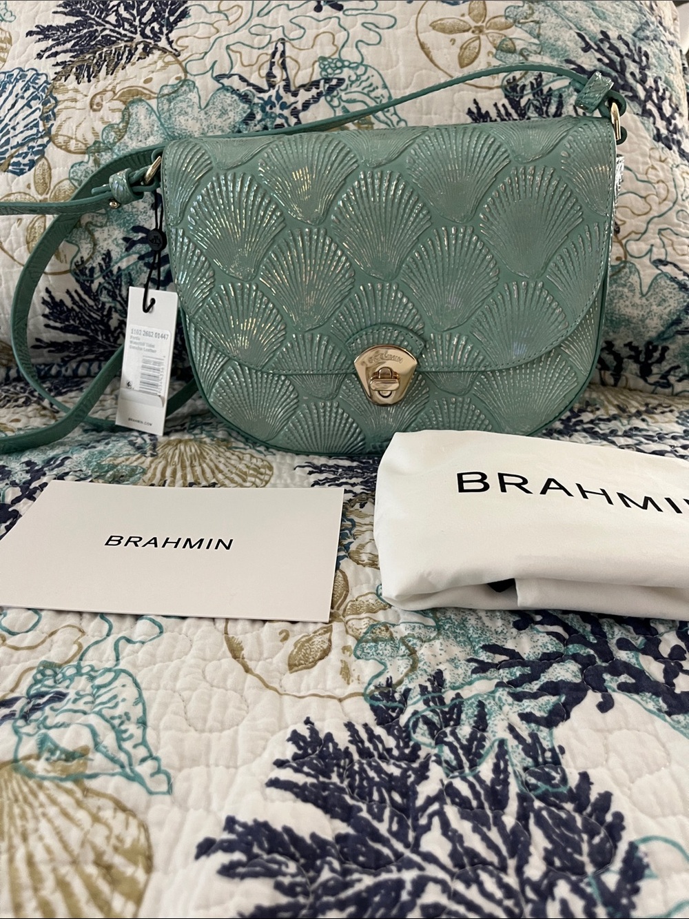 Brahmin Portia Waterfall Tides Crossbody Bag NEW WITH TAGS